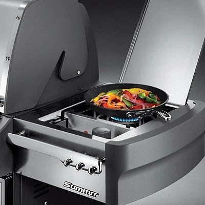 Weber Summit S-470 4-Burner Natural Gas Grill + Side Burner & Rotisserie, 48,800 BTU, Stainless Steel - Image 2