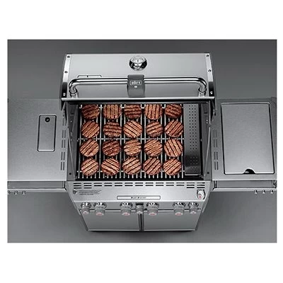 Weber Summit S-470 4-Burner LP Gas Grill + Sear, Side Burner & Rotisserie, 48,800 BTUs, Stainless Steel - Image 2