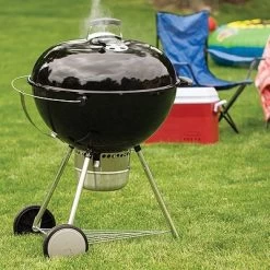 Weber Original Premium Charcoal Kettle Grill, Black, 26 In.
