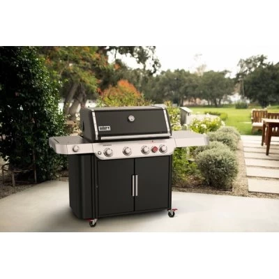 Weber Genesis E-435 4-Burner LP Gas Grill, 48,000 BTUs + Side & Sear Burners, Black - Image 2