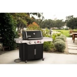 Weber Genesis E-335 3-Burner Natural Gas Grill, 39,000 BTUs + Sear Burner, Black