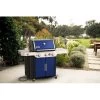 Weber Genesis E-335 3-Burner Natural Gas Grill, 39,000 BTUs + Side & Sear Burners, Deep Ocean Blue
