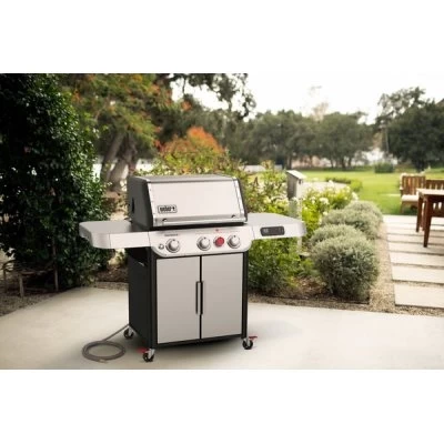 Weber Genesis SX-325s Smart Tech 3-Burner Natural Gas Grill, 39,000 BTUs + Sear Burner, Stainless Steel - Image 2