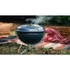 Weber Smokey Joe Premium Portable Charcoal Grill, Slate Blue, 14 In.