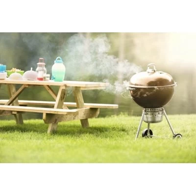 Weber Original Premium Charcoal Kettle Grill, Copper, 22 In. - Image 2