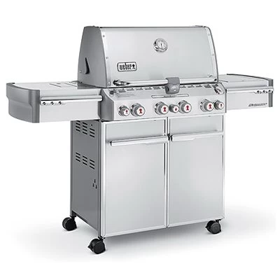 Weber Summit S-470 4-Burner LP Gas Grill + Sear, Side Burner & Rotisserie, 48,800 BTUs, Stainless Steel - Image 4
