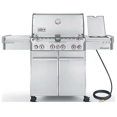 Weber Summit S-470 4-Burner Natural Gas Grill + Side Burner & Rotisserie, 48,800 BTU, Stainless Steel - Image 7