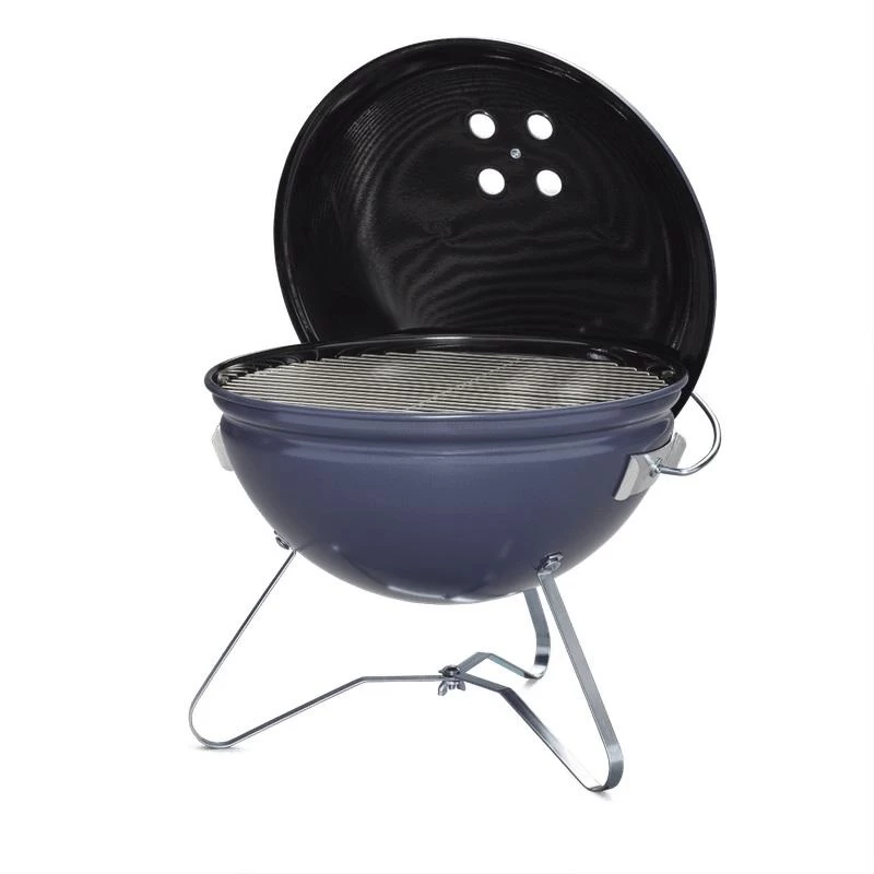 Weber Smokey Joe® Premium Charcoal Grill 14" - Slate Blue - Image 4